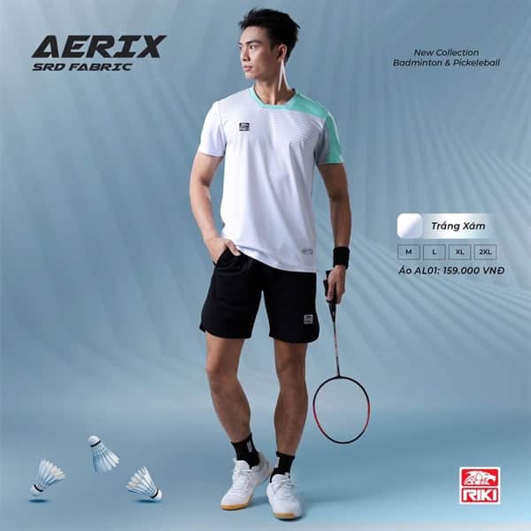 ÁO CẦU LÔNG, PICKLEBALL NAM AERIX AL01 RIKI
