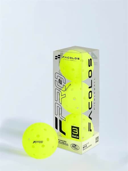 BÓNG THI ĐẤU VĐQG PICKLEBALL FACOLOS F-PRO (3 QUẢ)