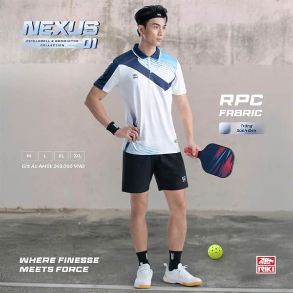 ÁO CẦU LÔNG, PICKLEBALL NAM NEXUS01 RIKI