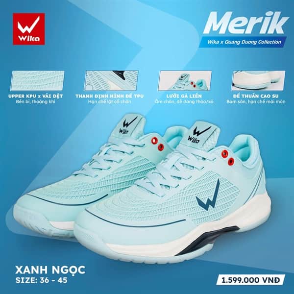 GIÀY THỂ THAO PICKLEBALL, CẦU LÔNG MERIK WIKA
