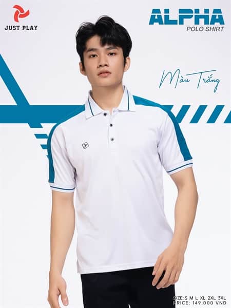 Polo Alpha màu trắng
