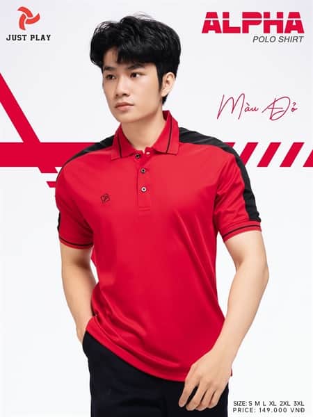 Polo Alpha màu đỏ