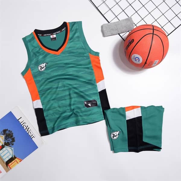 Bóng rổ Jumper trẻ em - xanh lý