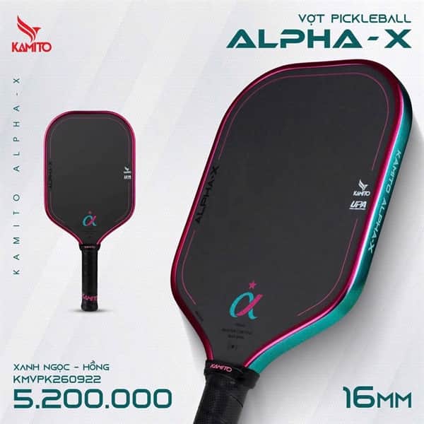 VỢT PICKLEBALL ALPHA X HER KAMITO (16MM)