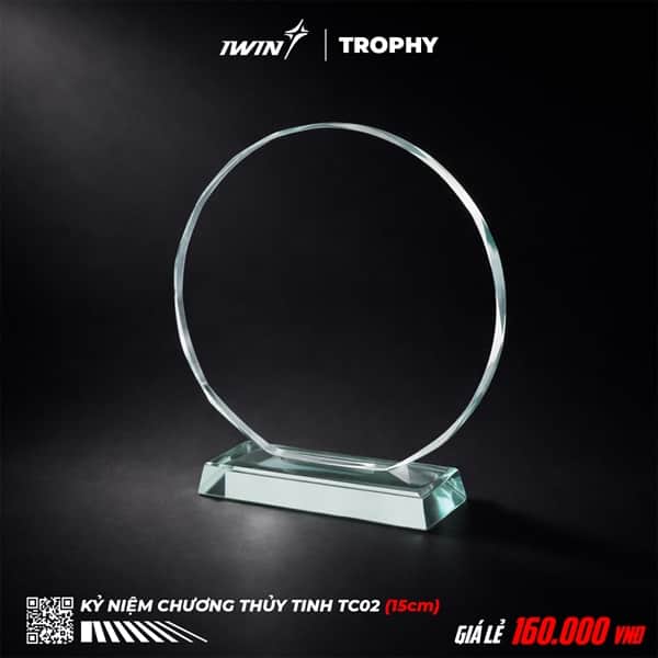 Kỷ Niệm Chương thuỷ tinh TC02 (Tròn)