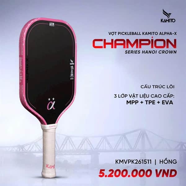 VỢT PICKLEBALL ALPHA-X CHAMPION KAMITO
