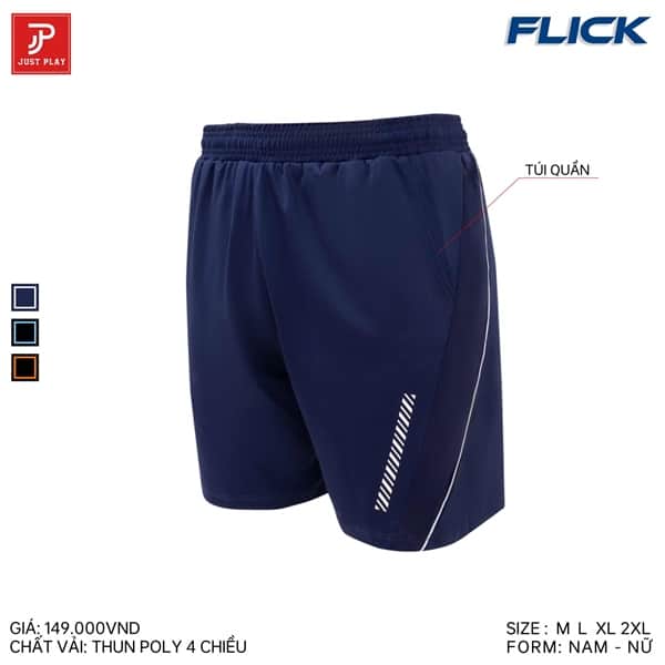 Quần cầu lông Flick Nữ Xanh đen