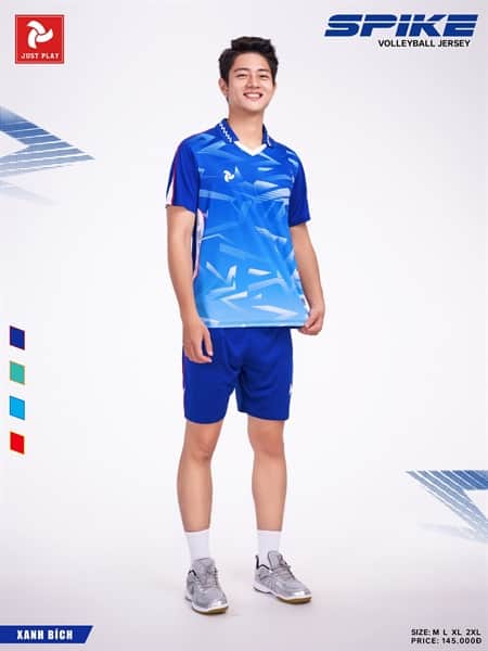 Bóng chuyền nam SPIKE xanh bích