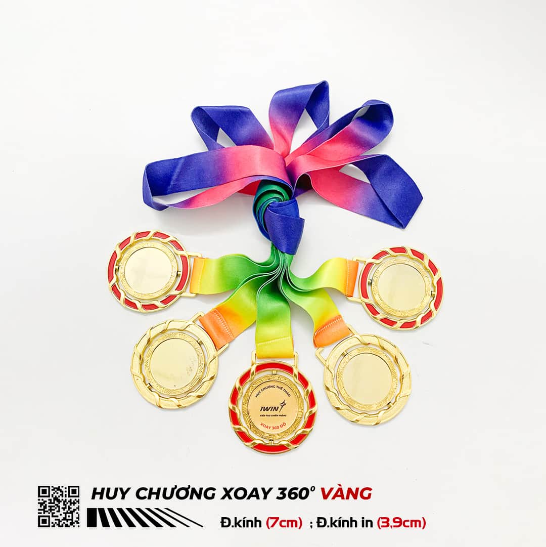 Huy chương xoay 360